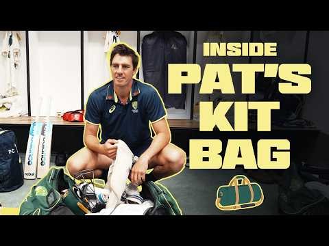 Take a look inside Pat Cummins' kit bag 👀