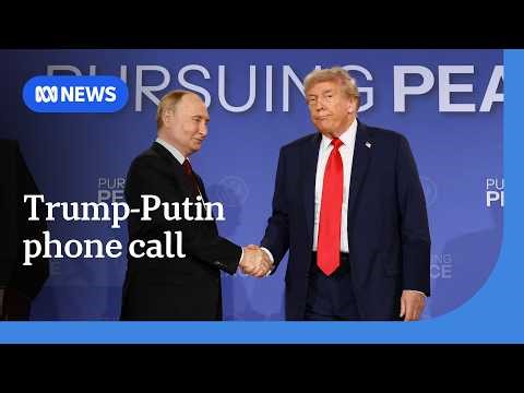 Trump discusses Ukraine ceasefire with Putin | ABC NEWS