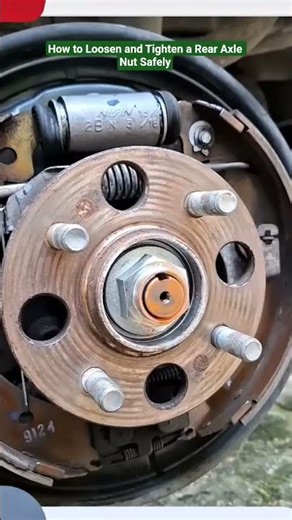How to Loosen and Tighten a Rear Axle Nut Safely #shorts #mechanic