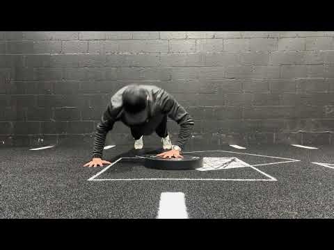 side to side plyo push up with plate