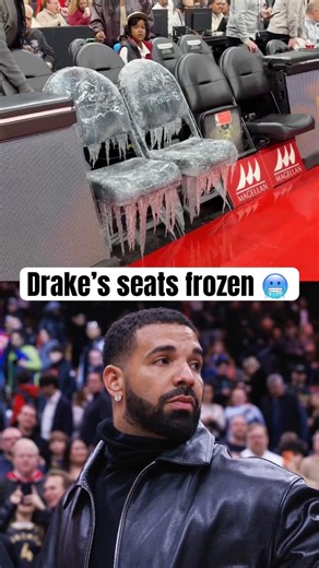 Drake's Raptors seats are iced out 🧊 (via @TorontoRaptors)