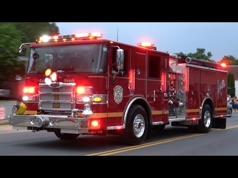 Colonial Beach Volunteer Fire Department New Engine 1 Responding 6/13/25