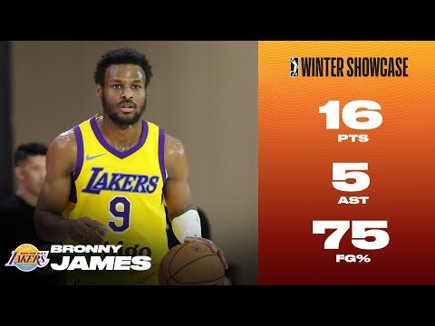 Bronny James Posted 16 PTS, 5 AST, 0 TO in Opening Victory At Showcase!