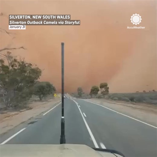 A massive dust storm swept across the New South Wales outback as strong winds and dry conditions combined to create one of the region’s largest dust events in years. | AccuWeather