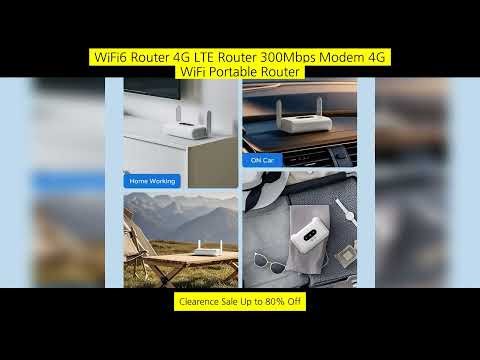 Wifi6 Router 4G Lte Router 300Mbps Modem 4G Wifi Portable Router Compatible