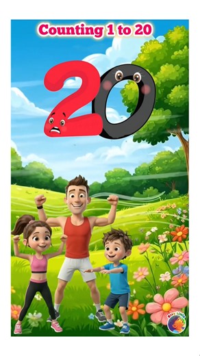 Exercise and count till 20 ||counting song for kids #staylittlechannel #kidslearning
