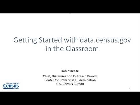 Getting Started with data.census.gov in the Classrooms