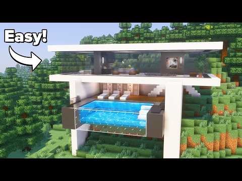 Minecraft: How to Build a Modern Cliffside House | Tutorial🏠