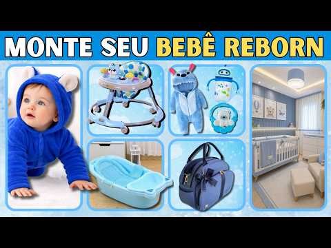💙👶 Monte o BEBÊ REBORN PERFEITO!✨ VERSÃO MENINO | Nina quiz