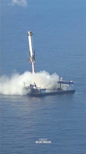 Blue Origin Lands FLOWN Orbital Booster For The First Time! #space #rocket #jeffbezos