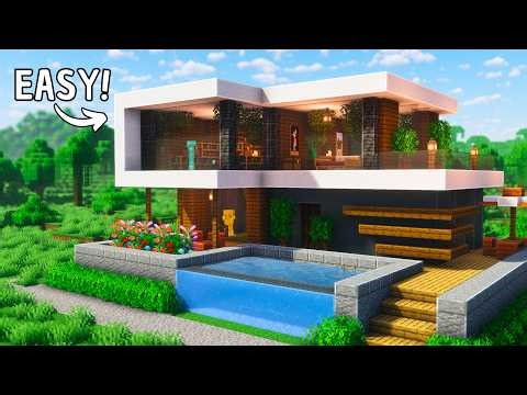 Minecraft | How to Build a Modern House | Tutorial 🏡
