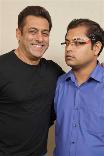 Salman Khan, Bollywood actor with Rakesh Kumar Sinha, future MLA, Maner Constituency, Bihar, india