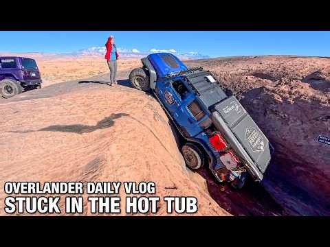 Overlander Daily Vlog - Stuck in the Hot Tub
