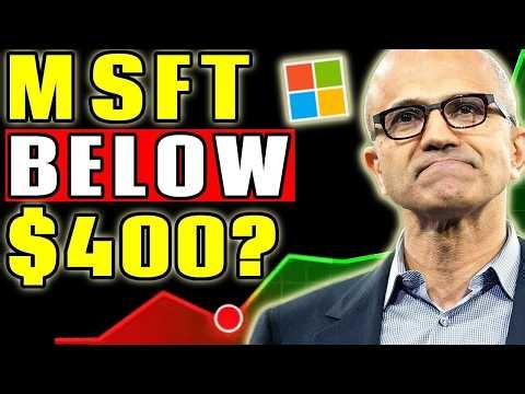 Is Microsoft Back Below $400 a MASSIVE Opportunity? | Microsoft (MSFT) Stock Analysis! |