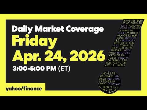 S&P 500, Nasdaq close at record highs, Nvidia retakes $5 trillion | Apr. 24, 2026 | Yahoo Finance