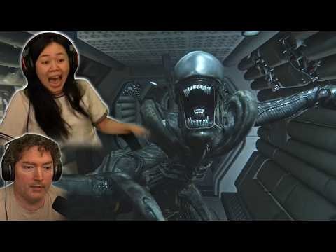 Easily Scared Wife watches ALIEN: Isolation 🔴Live Stream