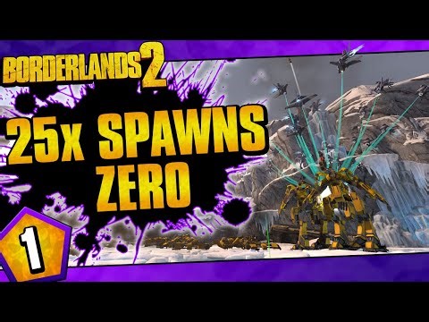 Borderlands 2 | 25x Spawns Zer0 Challenge Run | Day #1