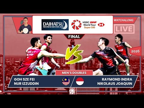 GOH SF/IZZUDDIN 🇲🇾 vs. INDRA/JOAQUIN 🇮🇩 LIVE! Indonesia M. 2026 (MD) FINAL | Darence's Watchalong