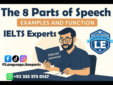 Parts of Speech with examples | Parts of Speech | Grammar | Language | Noun | Verb | Adverb