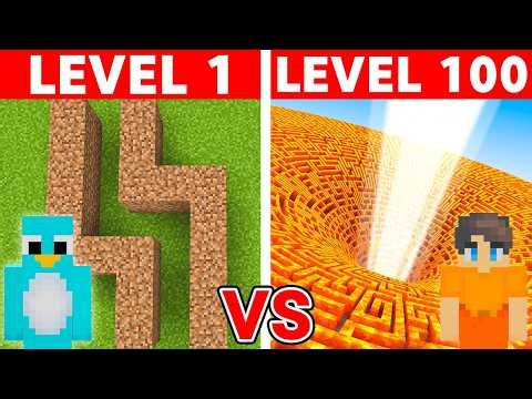 Level 1 to 100 Mazes in Minecraft!