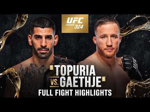 The Night Justin Gaethje Shocked The World! Ilia Topuria vs Justin Gaethje Full Fight Highlights