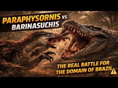 TERROR BIRD vs LAND CROCODILE | Brazil's Most Brutal Prehistoric Battle