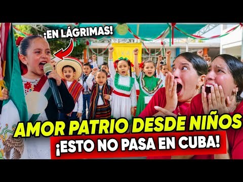 MEXICO🇲🇽 SHOCKED US😱! Cubans get EMOTIONAL seeing the Independence Day celebration at a Mexican K...