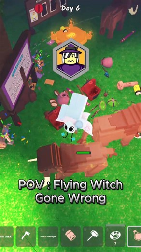 POV : When Flying Witch Gone Wrong 😭 99 nights in the forest #99nightintheforest #99nights #roblox