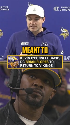 Kevin O’Connell voiced his support for Brian Flores to return to the Vikings | NFL on FOX