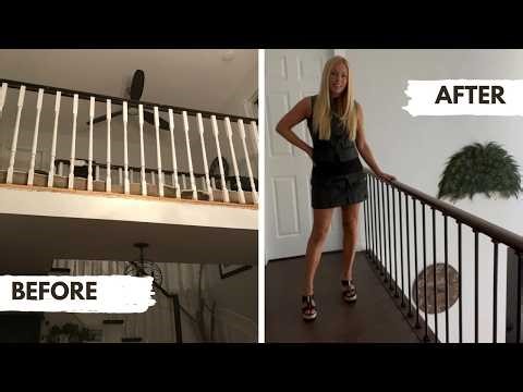How to Replace Wooden Balusters with Iron Balusters - DIY