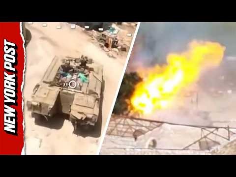 Hezbollah Drone Hits Israeli Tank In South Lebanon Strike