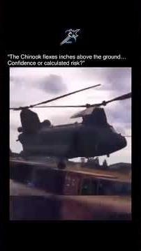 Chinook flying low and close with more than 30” bank — pure skill or overconfidence? #aviation