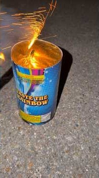 TASTE THE RAINBOW! 🌈 🔥💀 this is a great fountain #fireworks #pyrotechnica #250th #pyrolife