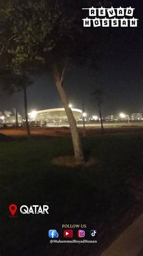 Lusail Stadium Night View, 𝐃𝐨𝐡𝐚 🇶🇦 #doha #qatar #qatarbeach #travel