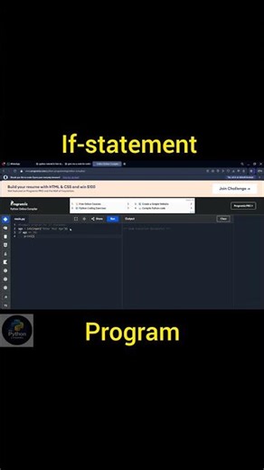 if statements magic it can use for only one conditional statement🤯