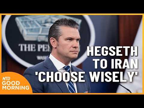 Hegseth to Iran: 'Choose Wisely'; DHS Worker Killed While Walking Dog | NTD Good Morning (April 16)