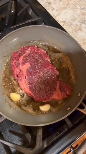 Making a Ribeye Steak #steak #ribeyesteak #cooking