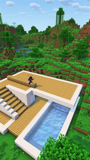 Minecraft Easy Modern House #minecraft