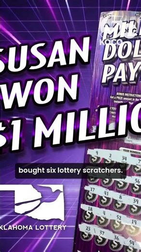 Oklahoma woman wins $1 million on $30 scratch-off lottery ticket