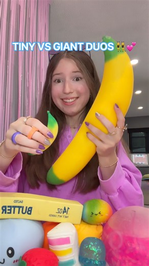 GIANT Squishy NeeDoh Duos in my Fidget Collection! 👯‍♀️💕🍌 *squishy challenge*