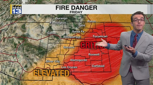 Much warmer & windier before dusty front