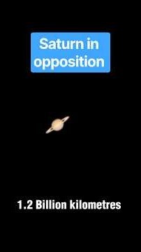 Watch Planet Saturn 🪐 in opposition through my telescope 🔭