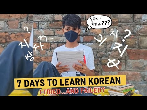 I Tried To Learn Korean Language For 7 Days!
