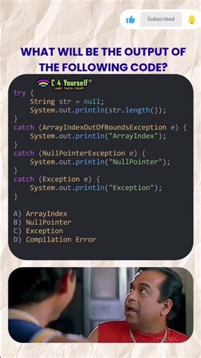 90% Get This Java Exception Question Wrong