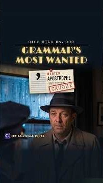 "You think the comma acted alone?" 🕵️ Grammar's Most Wanted | Detective Jack Syntax #Shorts