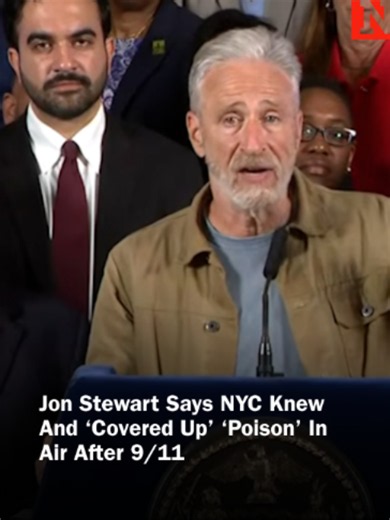 As #NewYorkCity launches its first public portal for 9/11 records, advocate Jon Stewart accused city officials of knowing about toxic air after the attacks and covering up the dangers to return to business as usual. #news #newsweek #September11