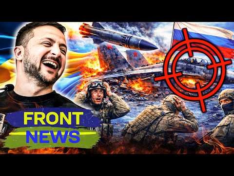 CRIMEA IN FLAMES! RUSSIAN AIR FORCE CRUSHED! BLOODY MASSACRE FOR PUTIN’S ARMY! | FRONT NEWS