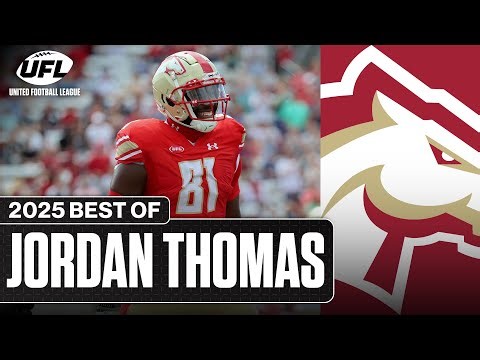 Best of Birmingham Stallions TE Jordan Thomas in 2025 | United Football League
