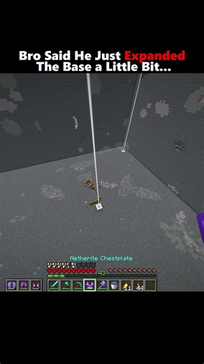 Bro Said He Just Expanded The Base a Little Bit...#minecraft