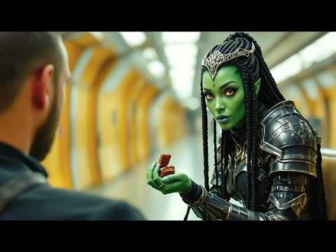 He Shared His Last Chocolate With an Alien Girl — The Result Shocked Everyone.!